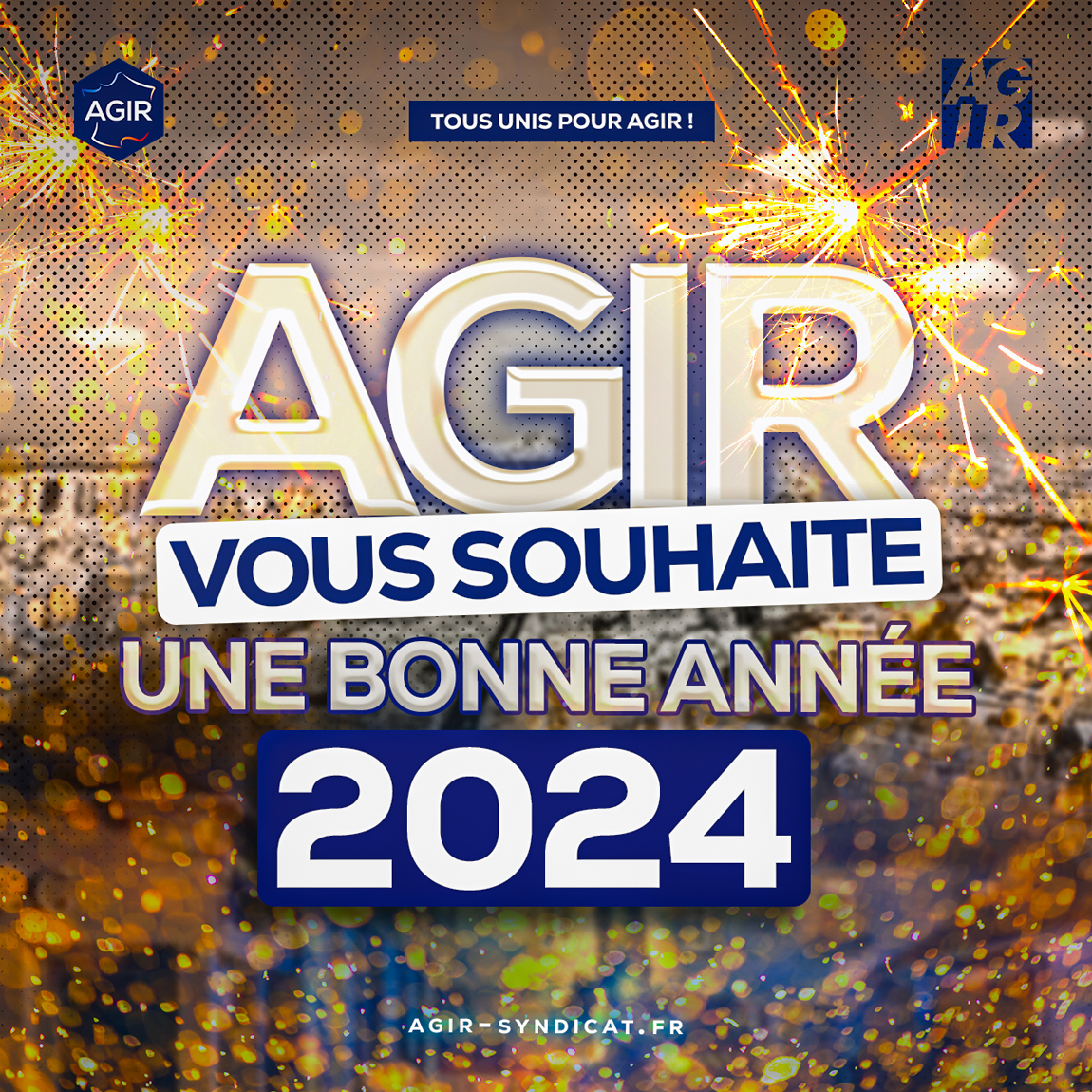 Agir-syndicat vous souhaite une bonne année 2024